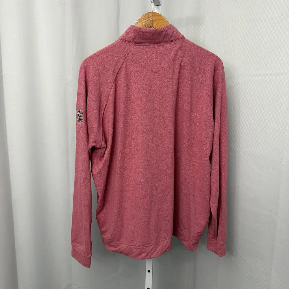 Holderness & Bourne The Westland 1/4 Zip Mens XL Golf Pullover Tailored Fit Red - Picture 12 of 12